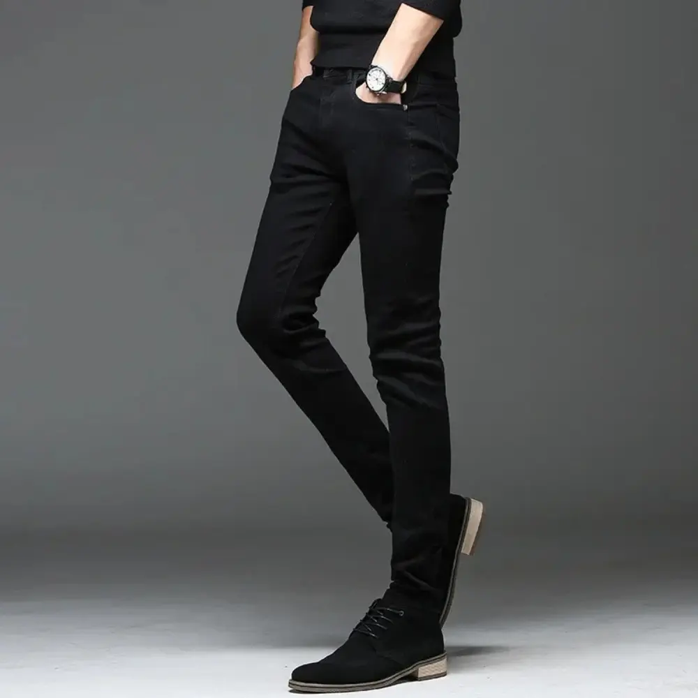 Hudson Black Straight Leg Jeans