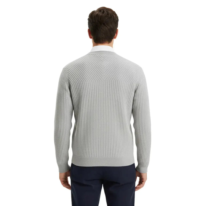 Oscar Merino Full-Zip Sweater