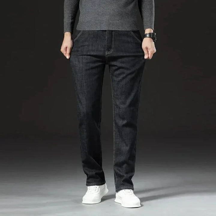 Alaric Sherpa-Lined Straight Leg Jeans