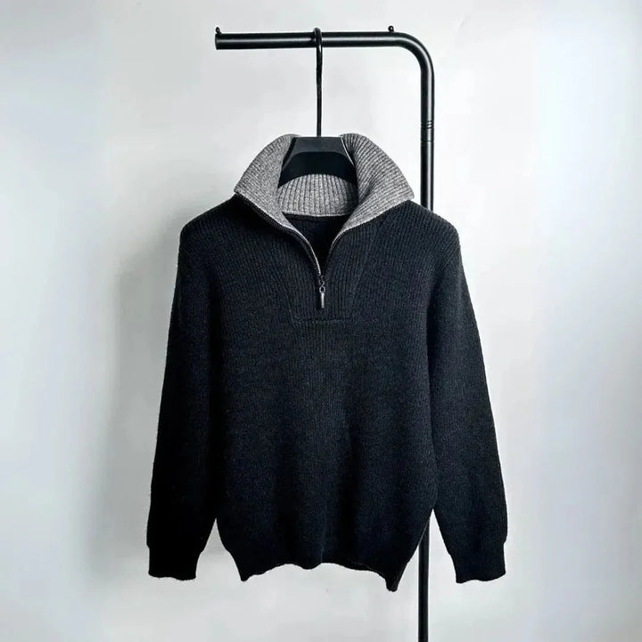 Alpine Quarter-Zip Knit Sweater