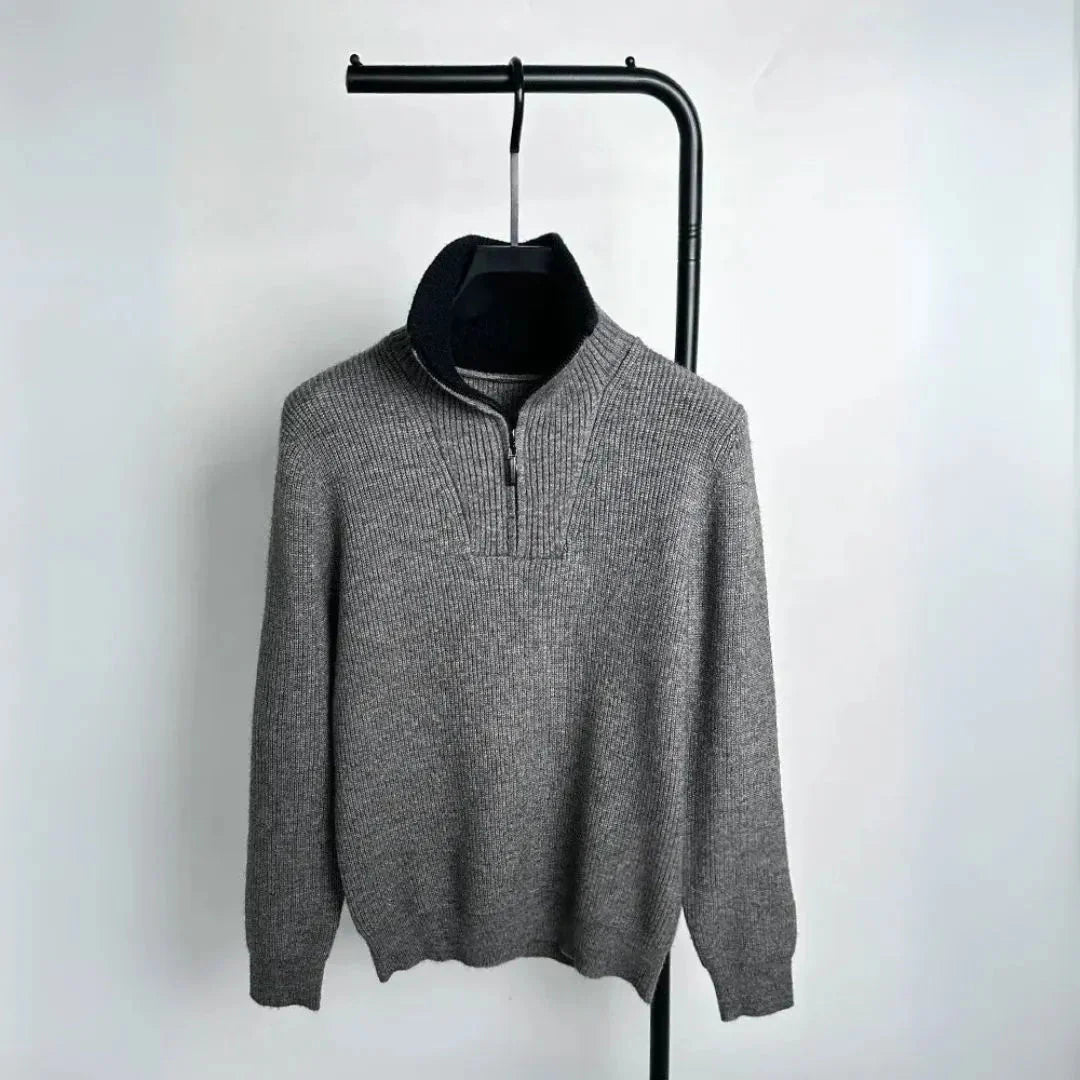 Alpine Quarter-Zip Knit Sweater
