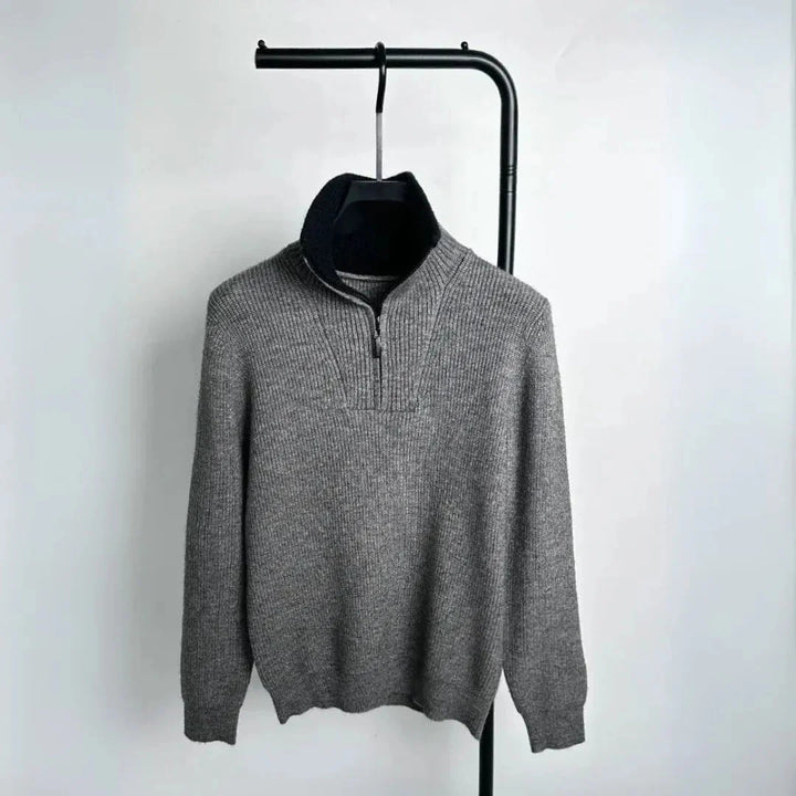 Alpine Quarter-Zip Knit Sweater