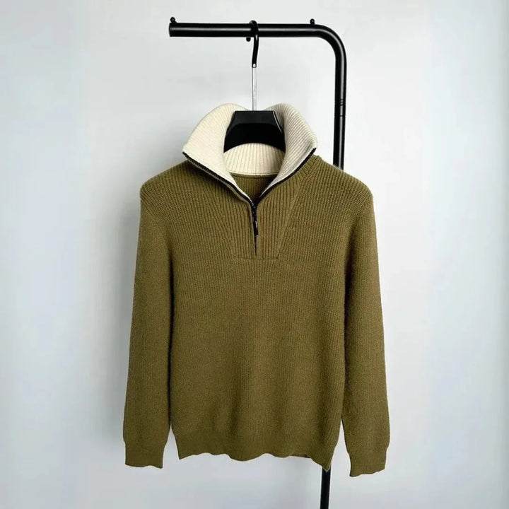 Alpine Quarter-Zip Knit Sweater
