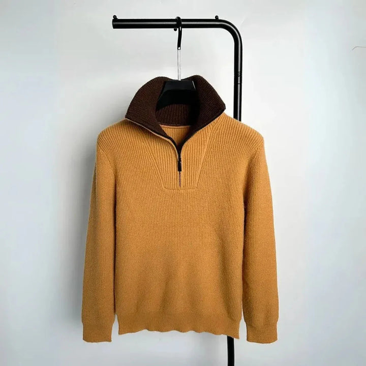 Alpine Quarter-Zip Knit Sweater