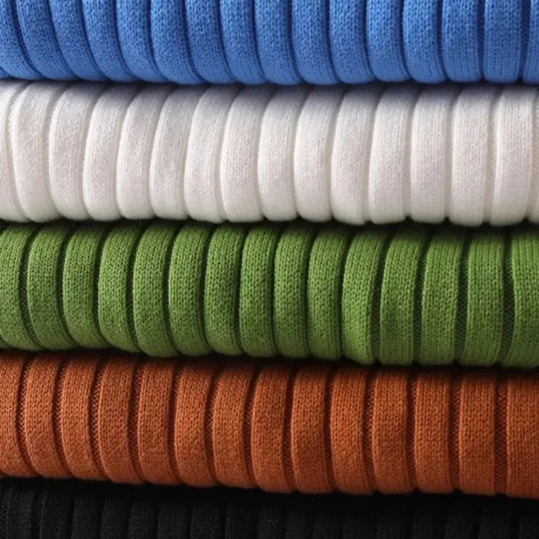 Apollo Ribbed Knit Turtleneck Sweater