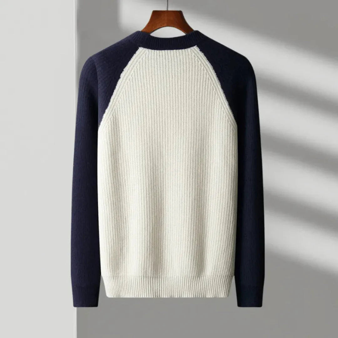 Hank Color Block Knitted Sweater