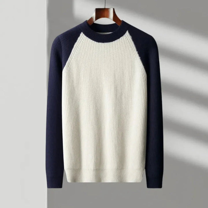 Hank Color Block Knitted Sweater