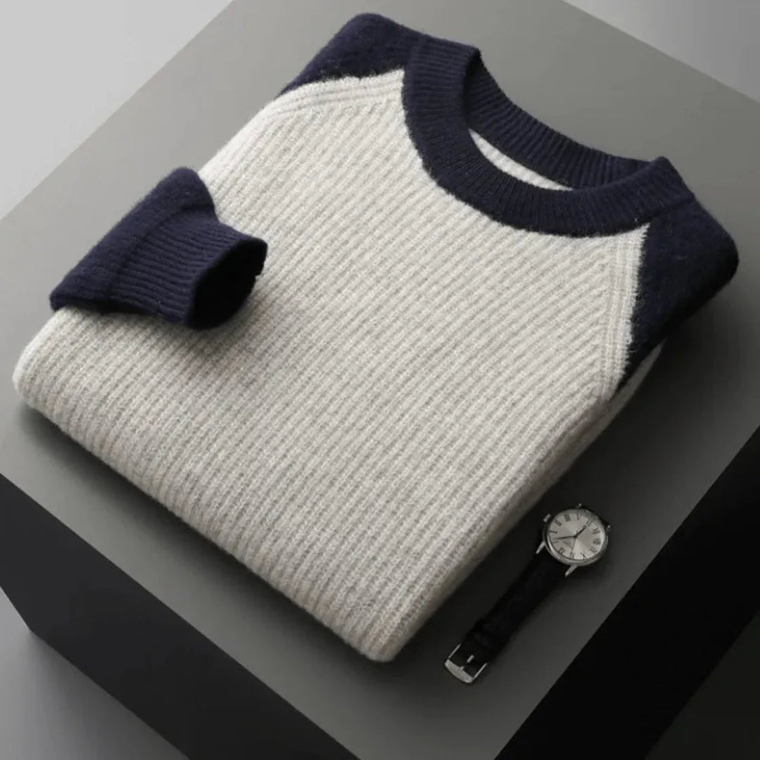 Hank Color Block Knitted Sweater