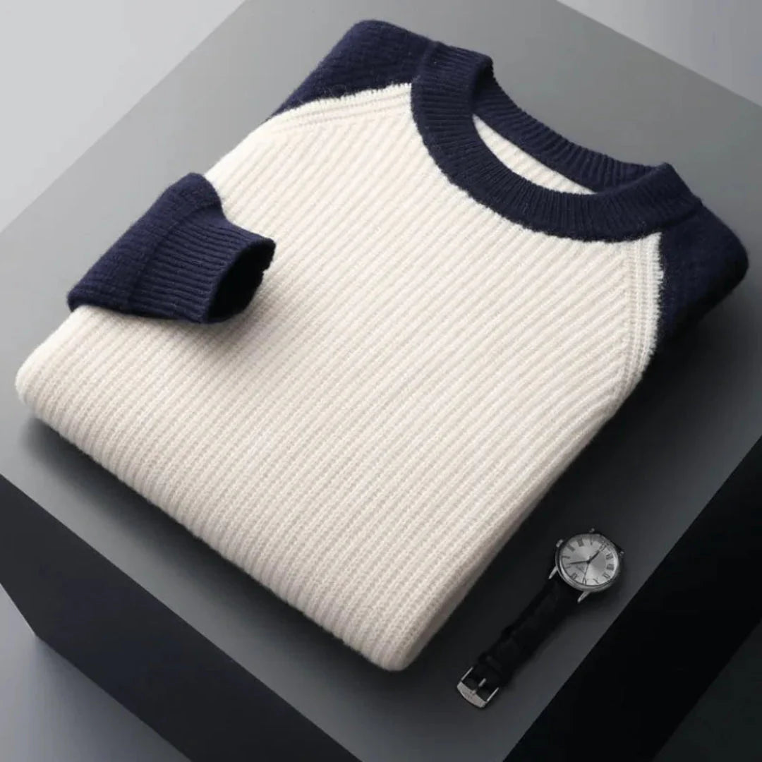 Hank Color Block Knitted Sweater