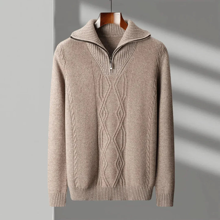 Hank Merino Half-Zip Sweater