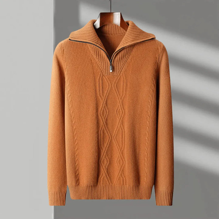 Hank Merino Half-Zip Sweater