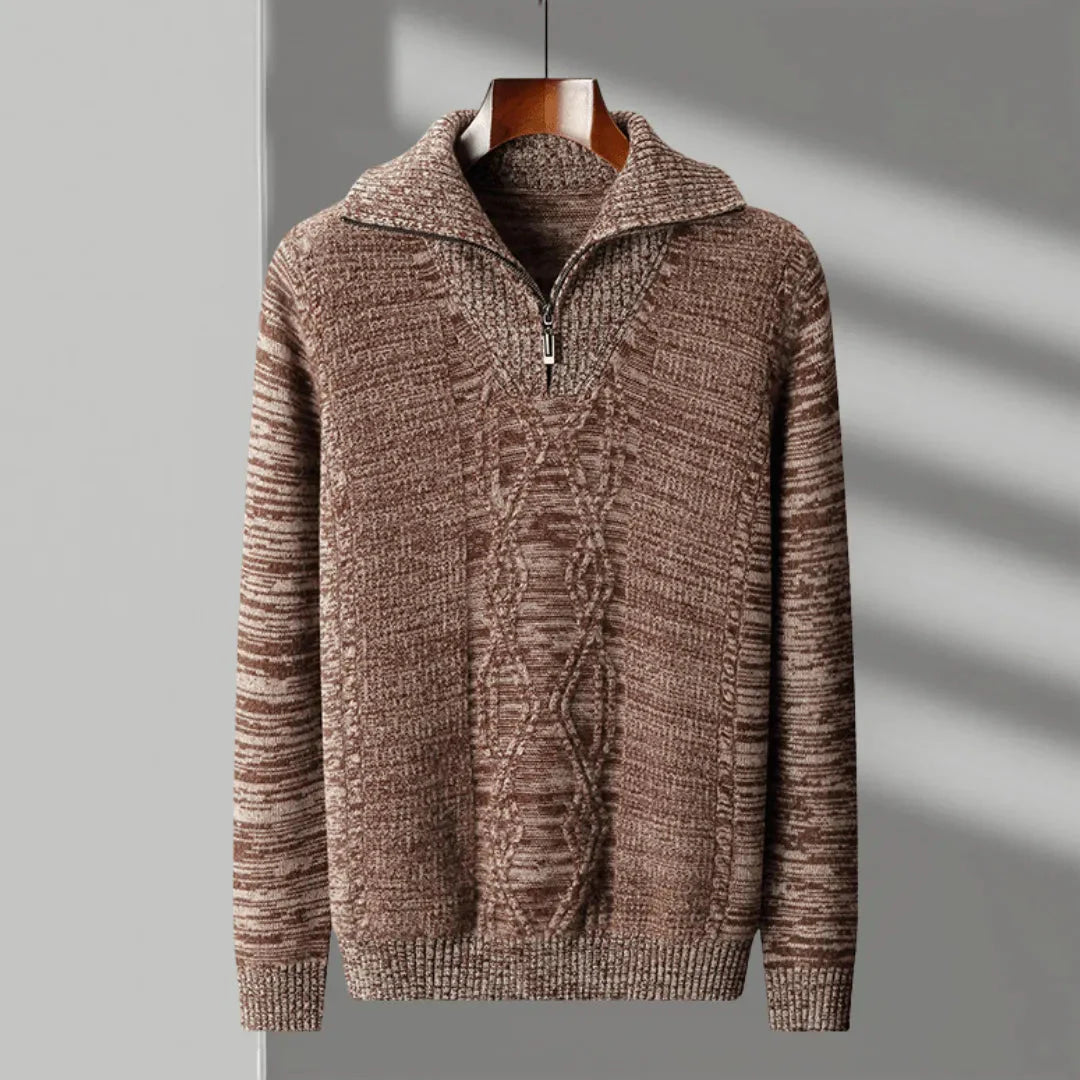 Hank Merino Half-Zip Sweater