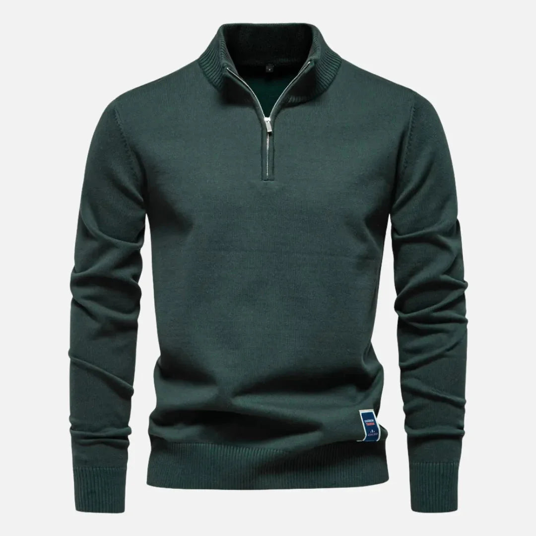 Hank Quarter-Zip Fitted Sweater