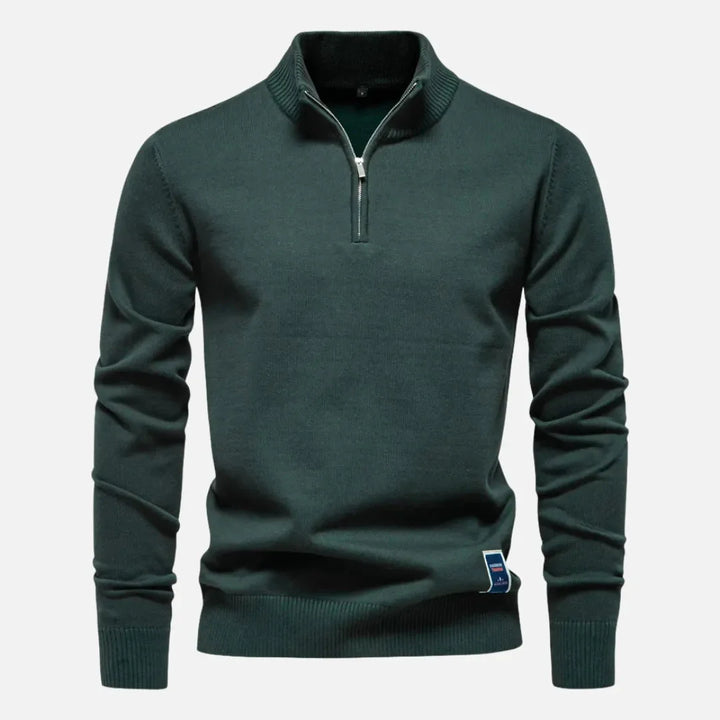 Hank Quarter-Zip Fitted Sweater