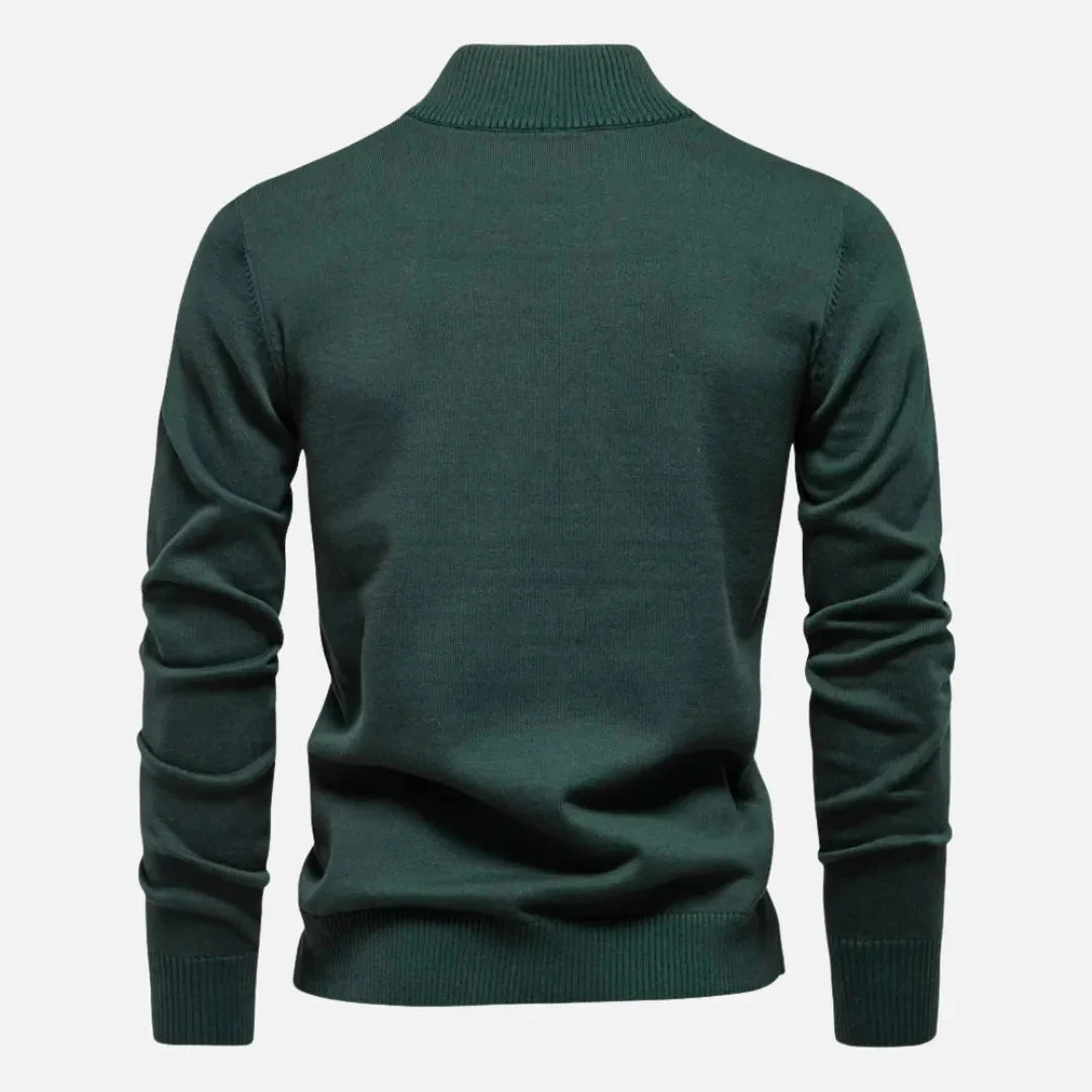Hank Quarter-Zip Fitted Sweater