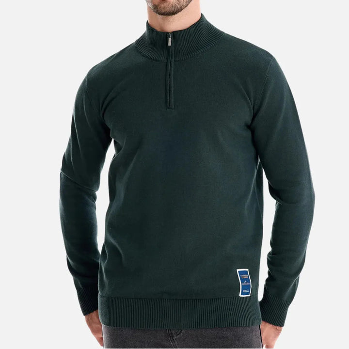 Hank Quarter-Zip Fitted Sweater