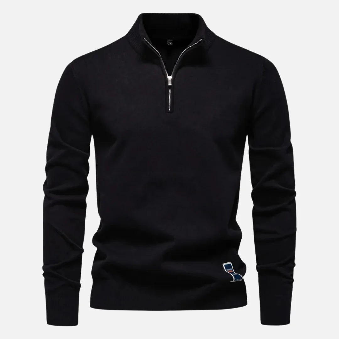 Hank Quarter-Zip Fitted Sweater