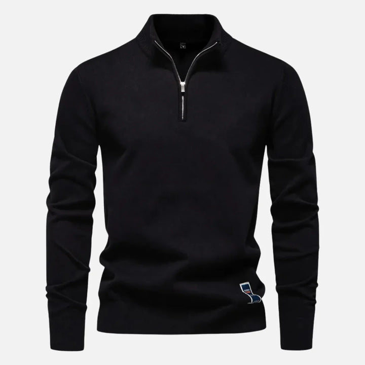 Hank Quarter-Zip Fitted Sweater