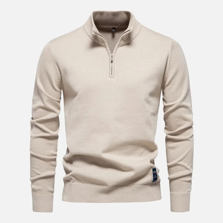 Hank Quarter-Zip Fitted Sweater