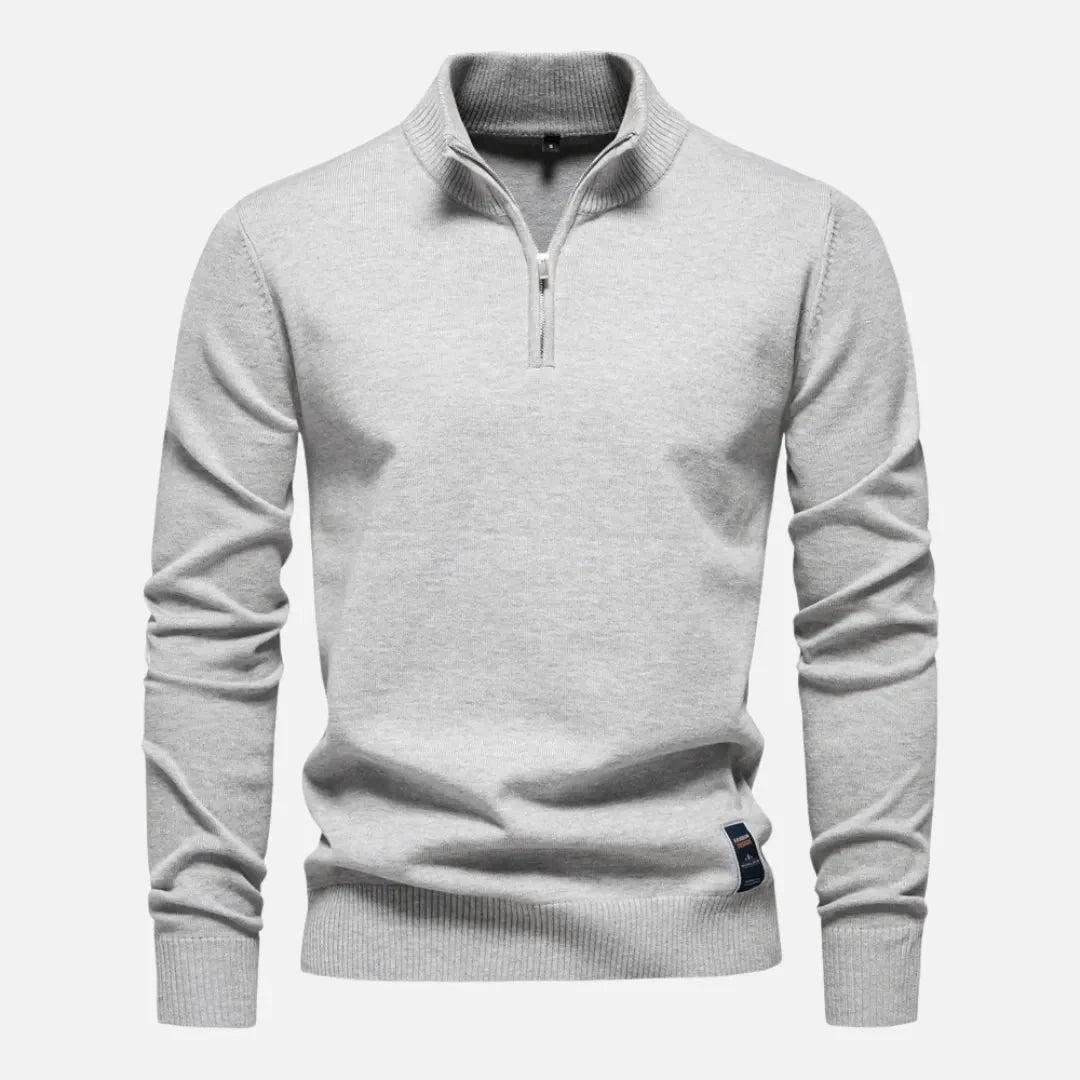 Hank Quarter-Zip Fitted Sweater