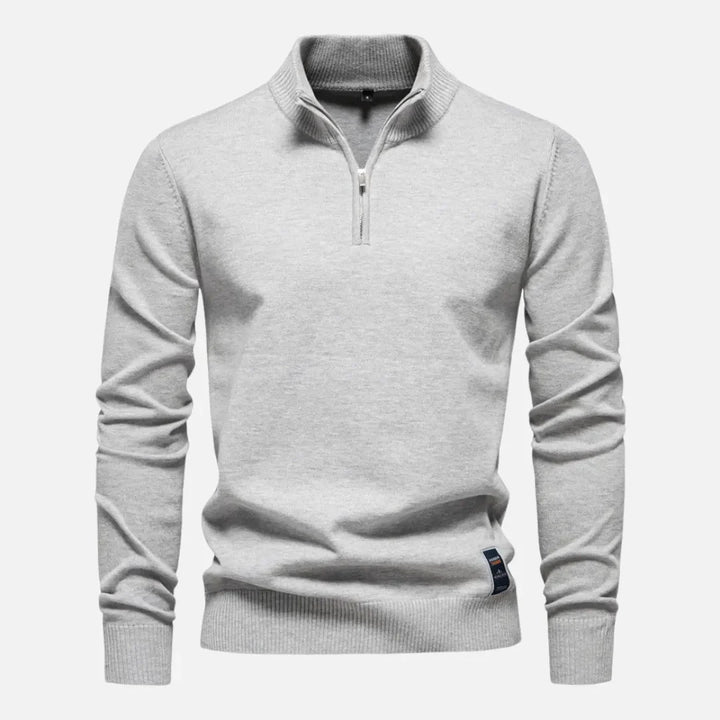 Hank Quarter-Zip Fitted Sweater