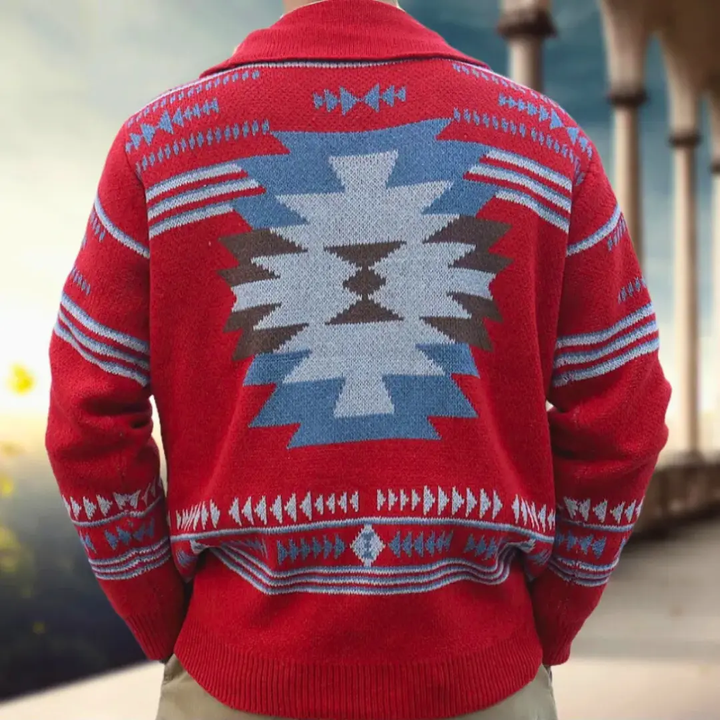 Magnus Jacquard Cardigan