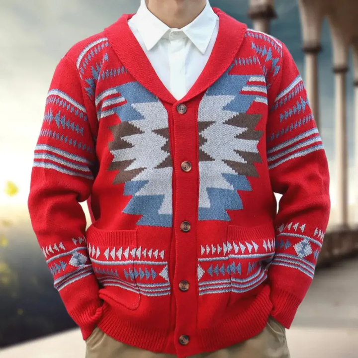 Magnus Jacquard Cardigan