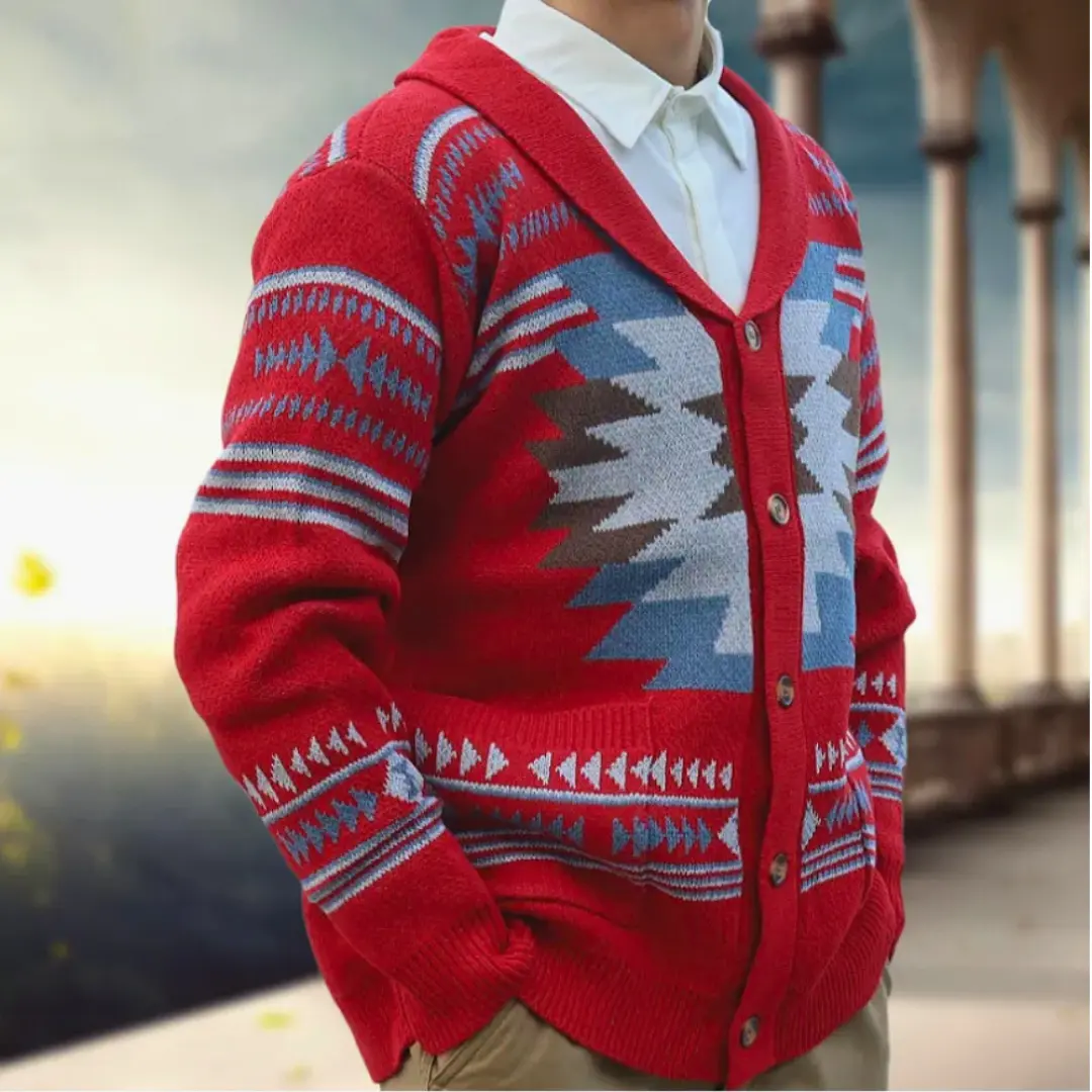 Magnus Jacquard Cardigan