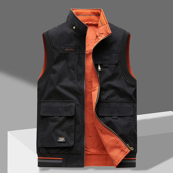 ARIVELLE – SLEEVELESS VEST WITH MULTI POCKET