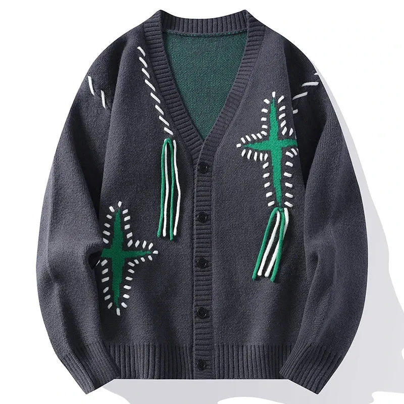 Mason Button-Down V-Neck Cardigan