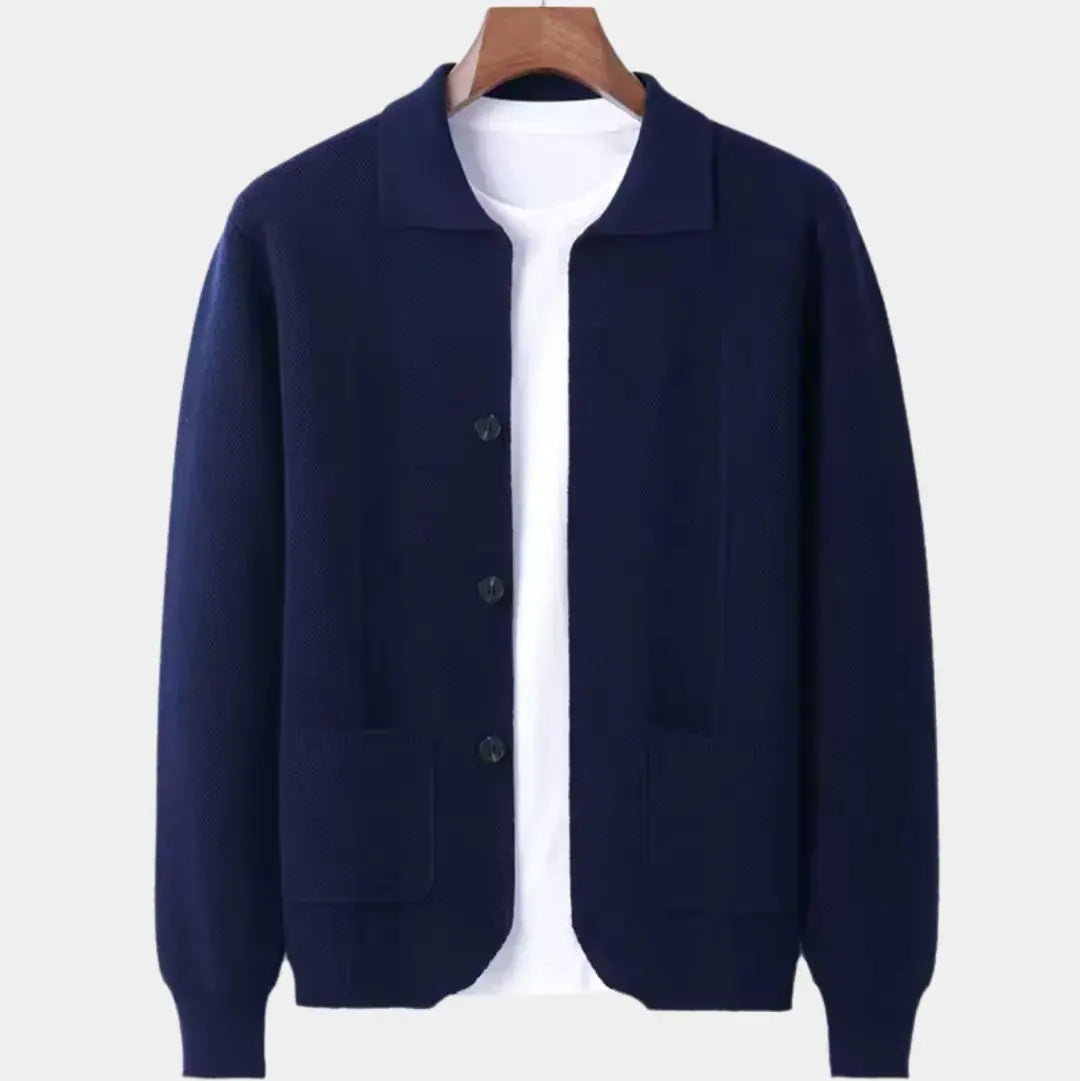 Men’s Button-Up Overshirt Cardigan