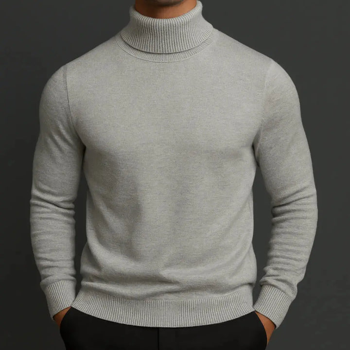 Lucas Men’s Merino Premium Fabric-Blend Turtleneck Sweater
