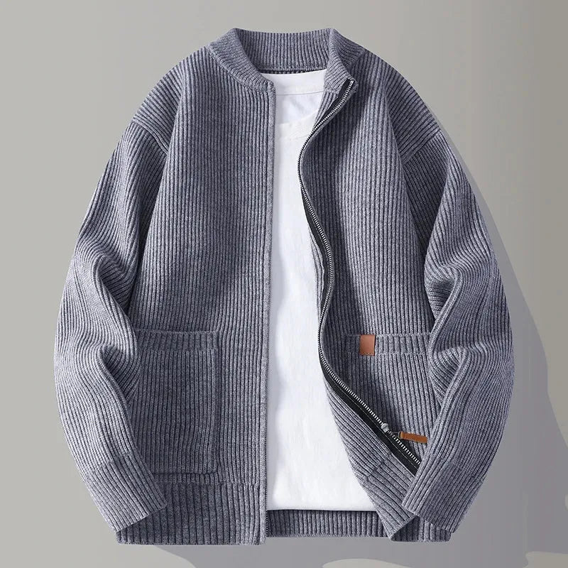 Men's Mock Loose Knitted Cardigan