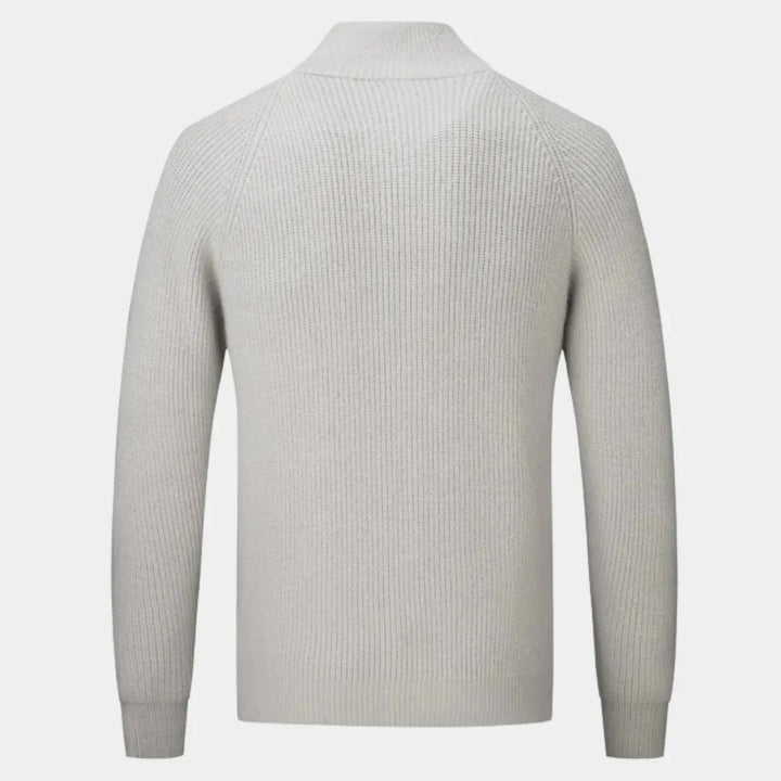Liam Men’s Ribbed Zip Sweater