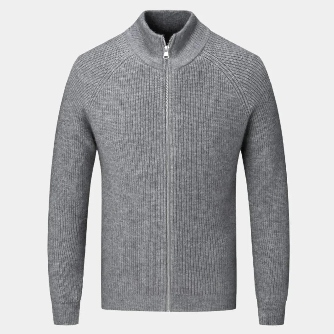 Liam Men’s Ribbed Zip Sweater