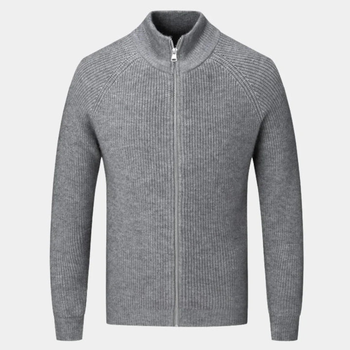 Liam Men’s Ribbed Zip Sweater