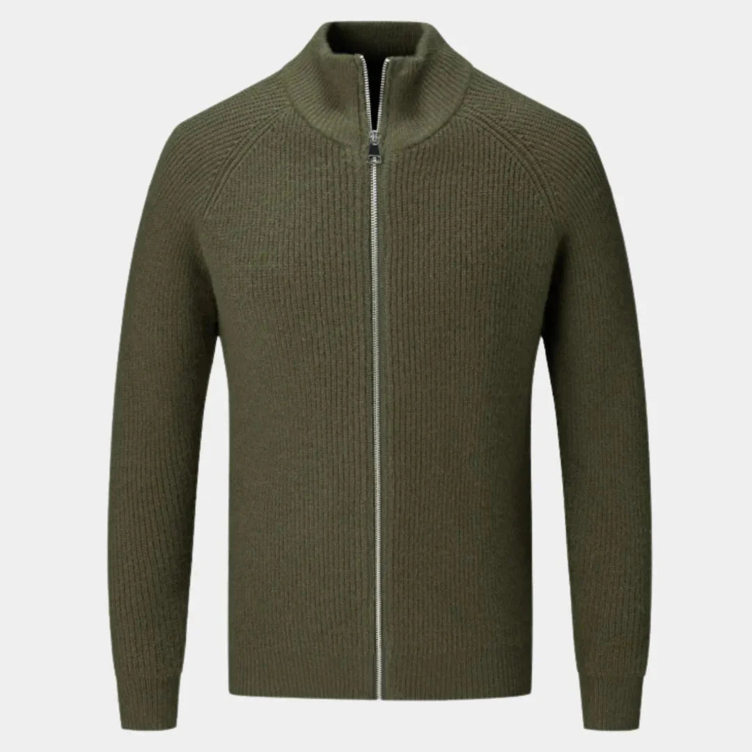 Liam Men’s Ribbed Zip Sweater
