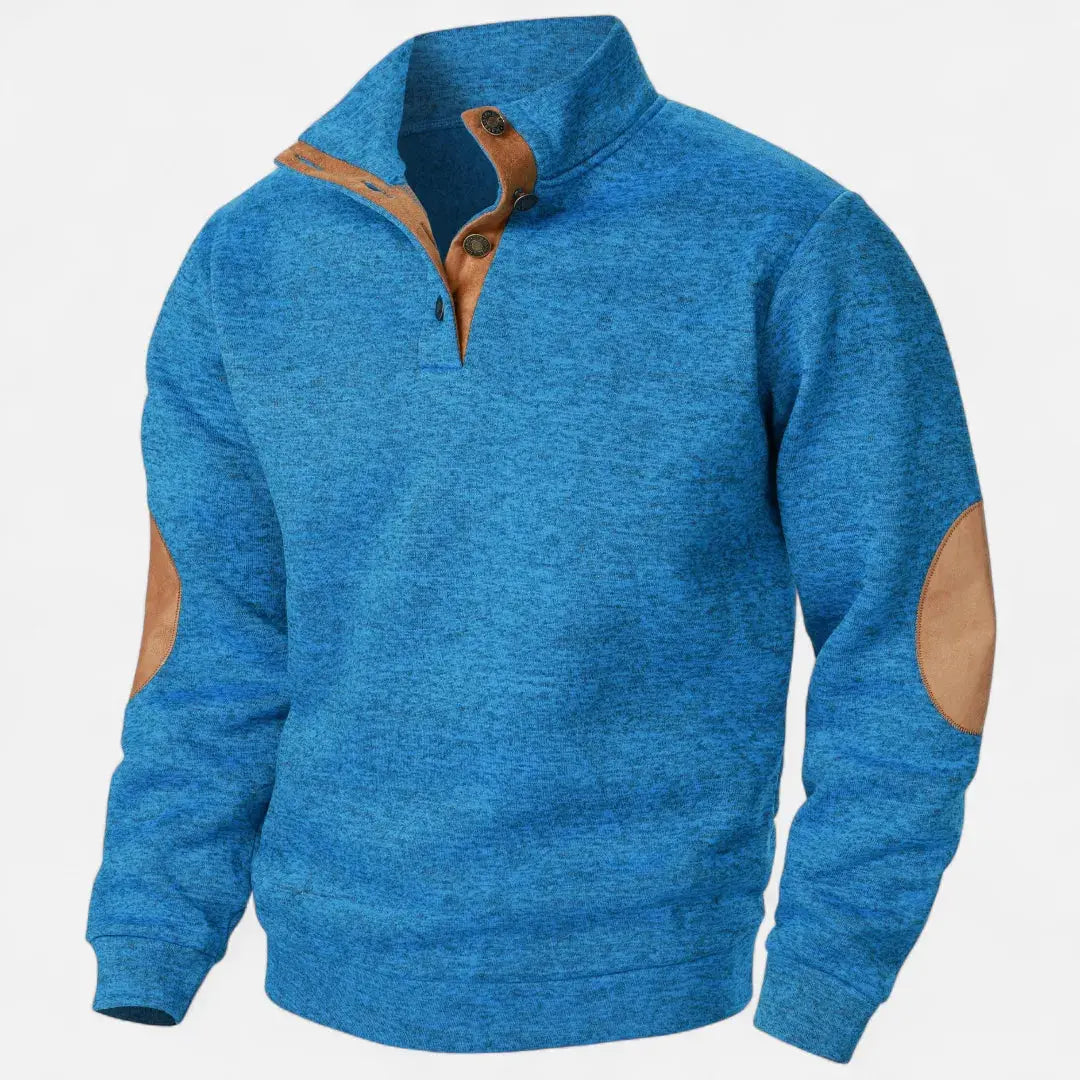 Men’s Stand-Collar Knit Sweater