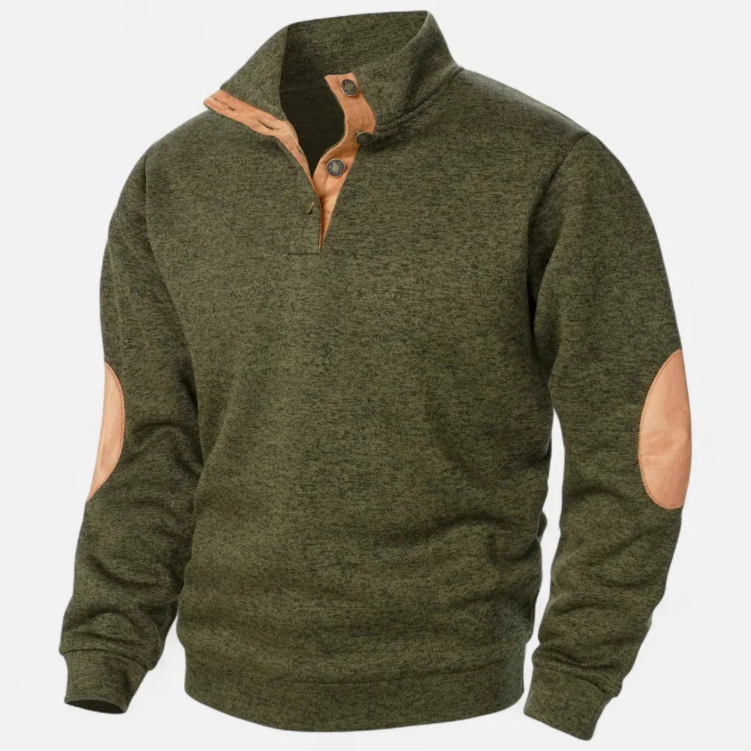 Men’s Stand-Collar Knit Sweater