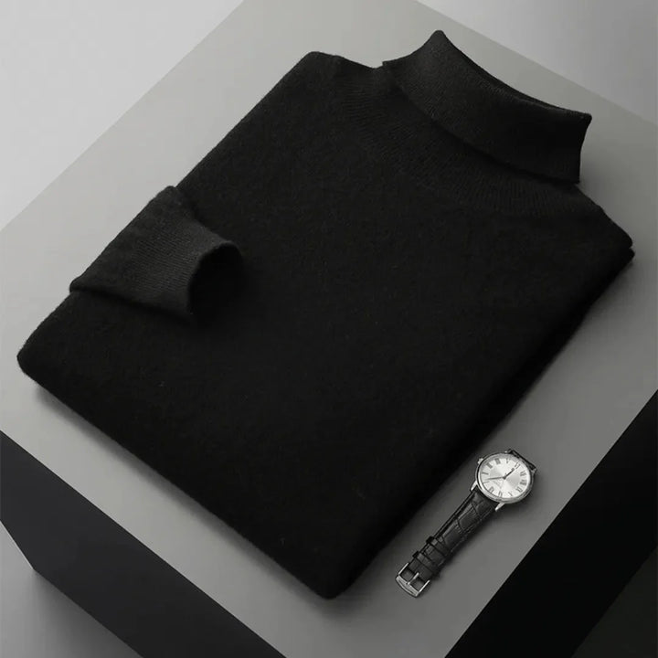 Mac Merino Premium Fabric Turtleneck Sweater