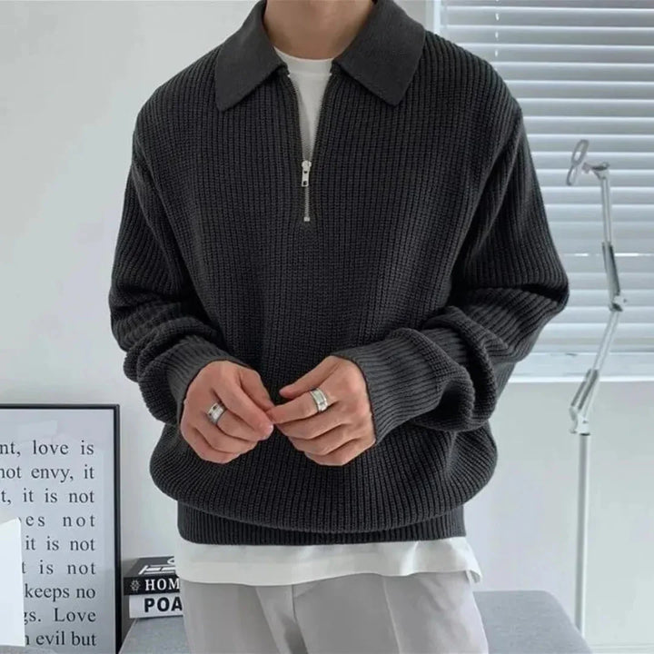 Nathaniel Collared Knit Sweater