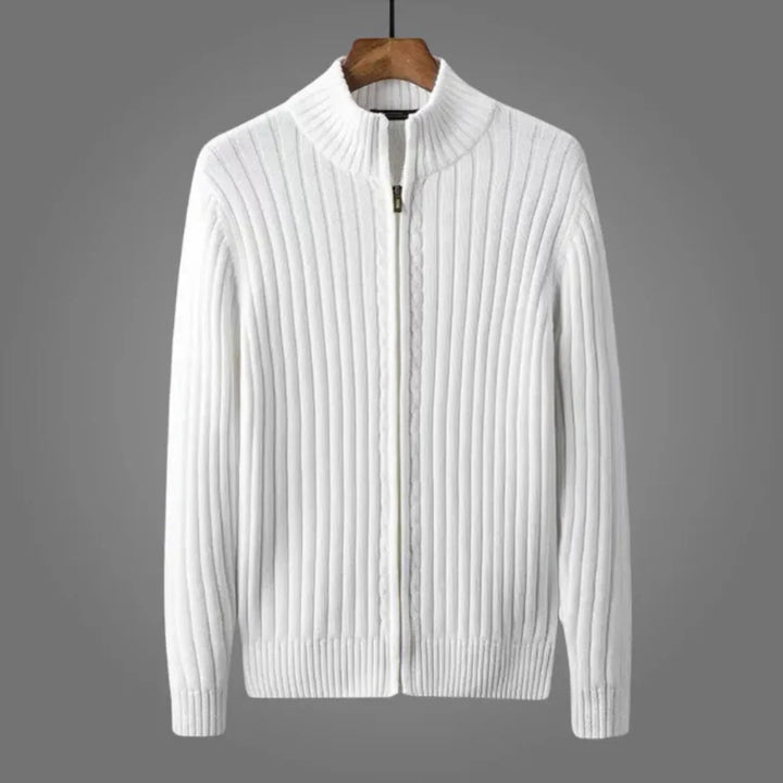 Noel Ribbed Knitted Cardigan