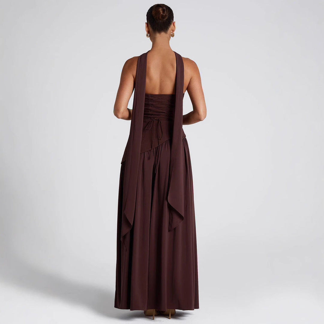 Strapless Cocktail Dress with Asymmetrical Skirt