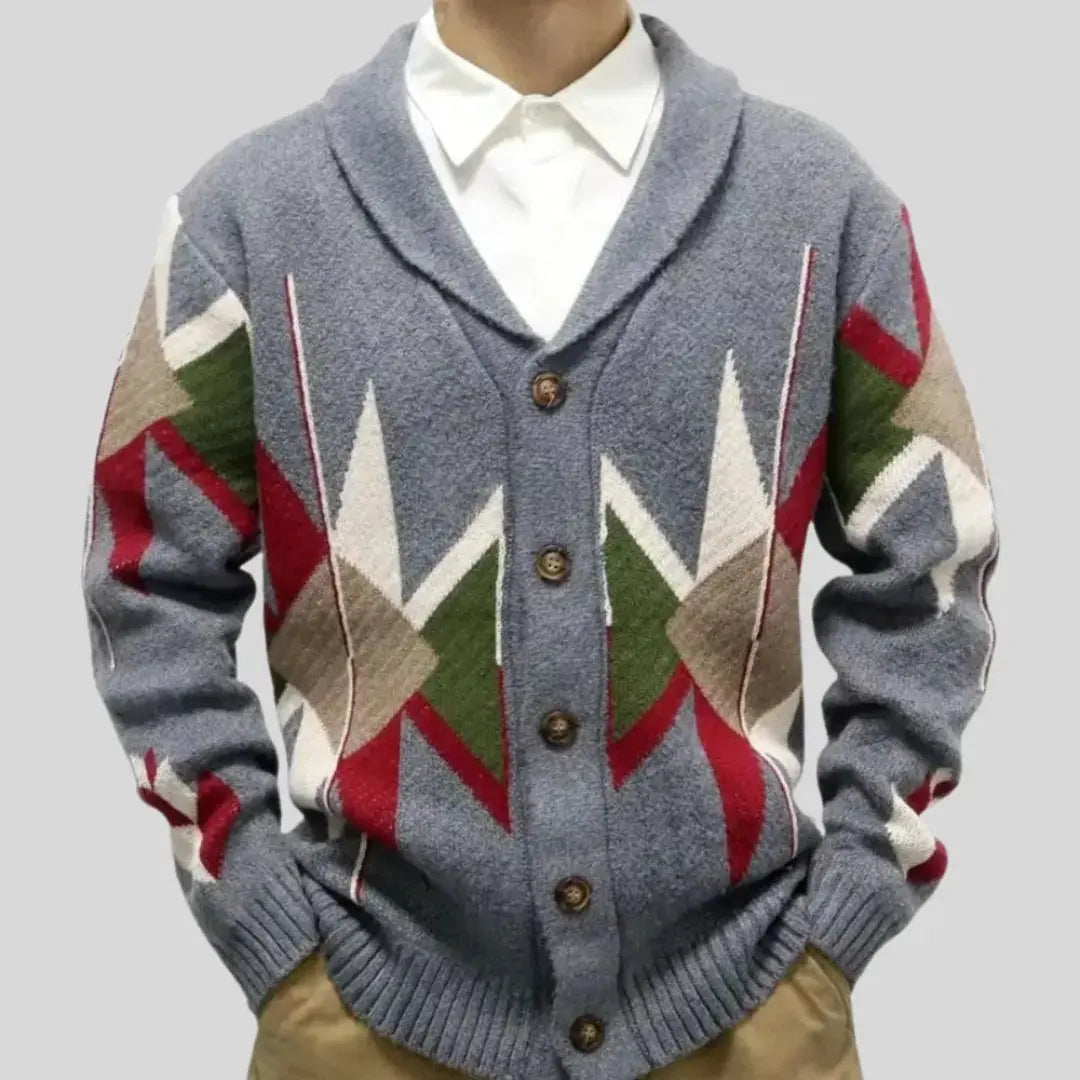 Oliver Jacquard Cardigan