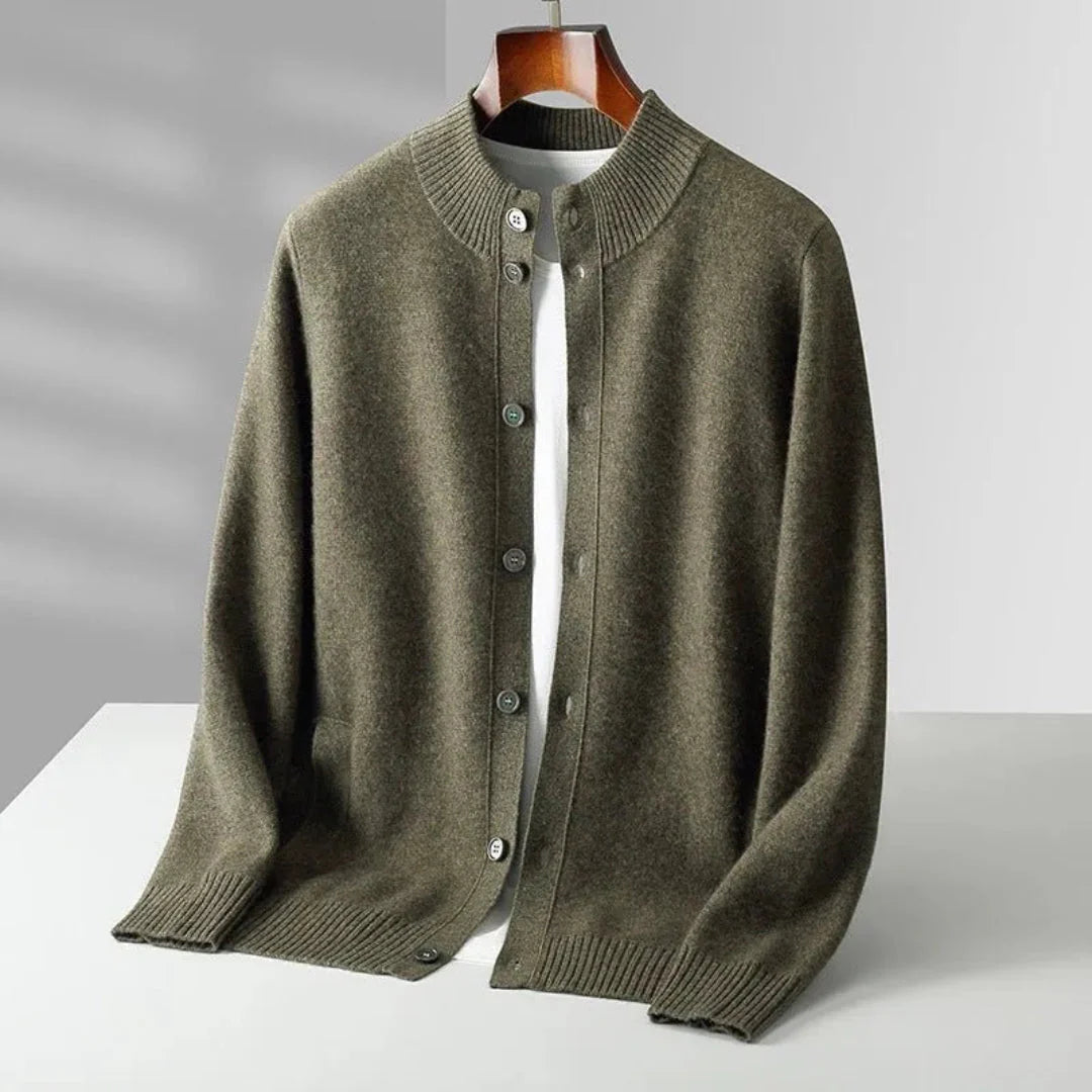 Orion Merino Button-Up Cardigan