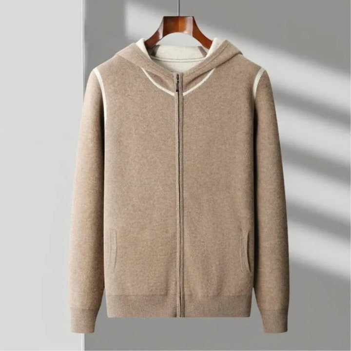 Reece Hooded Full-Zip Sweater