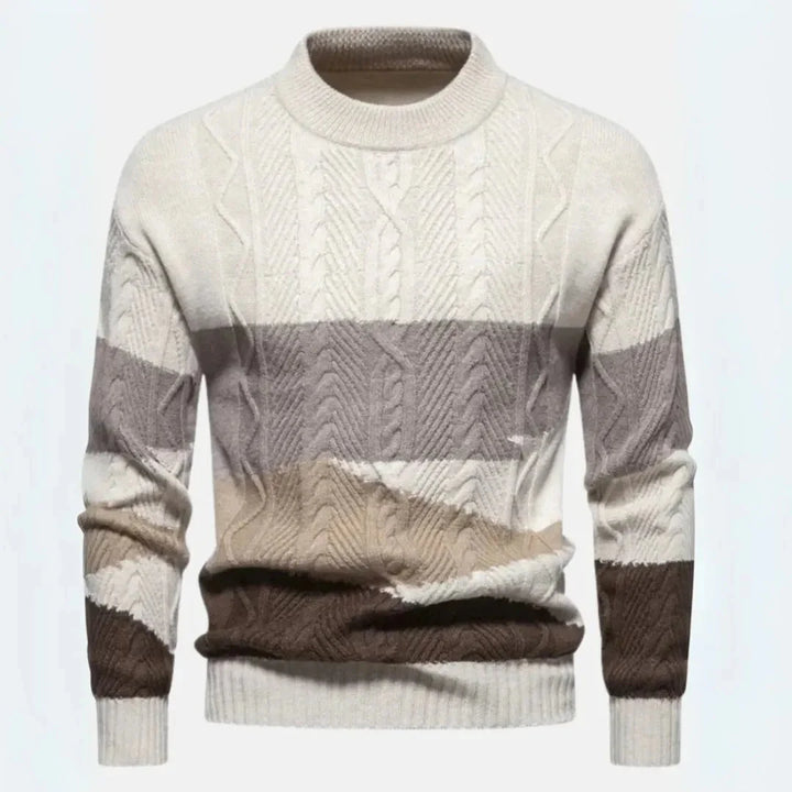 Spencer Gradient Cable-Knit Sweater