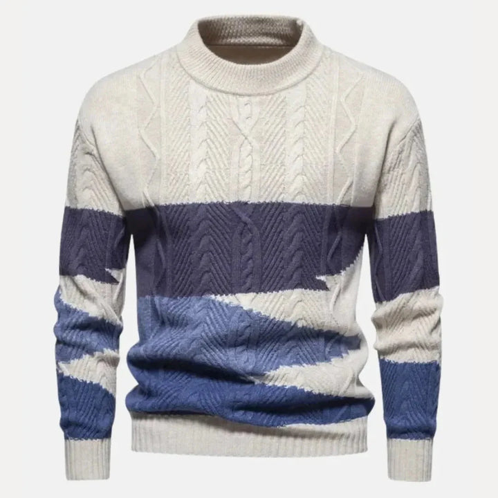 Spencer Gradient Cable-Knit Sweater