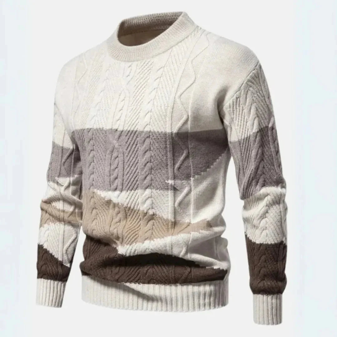 Spencer Gradient Cable-Knit Sweater