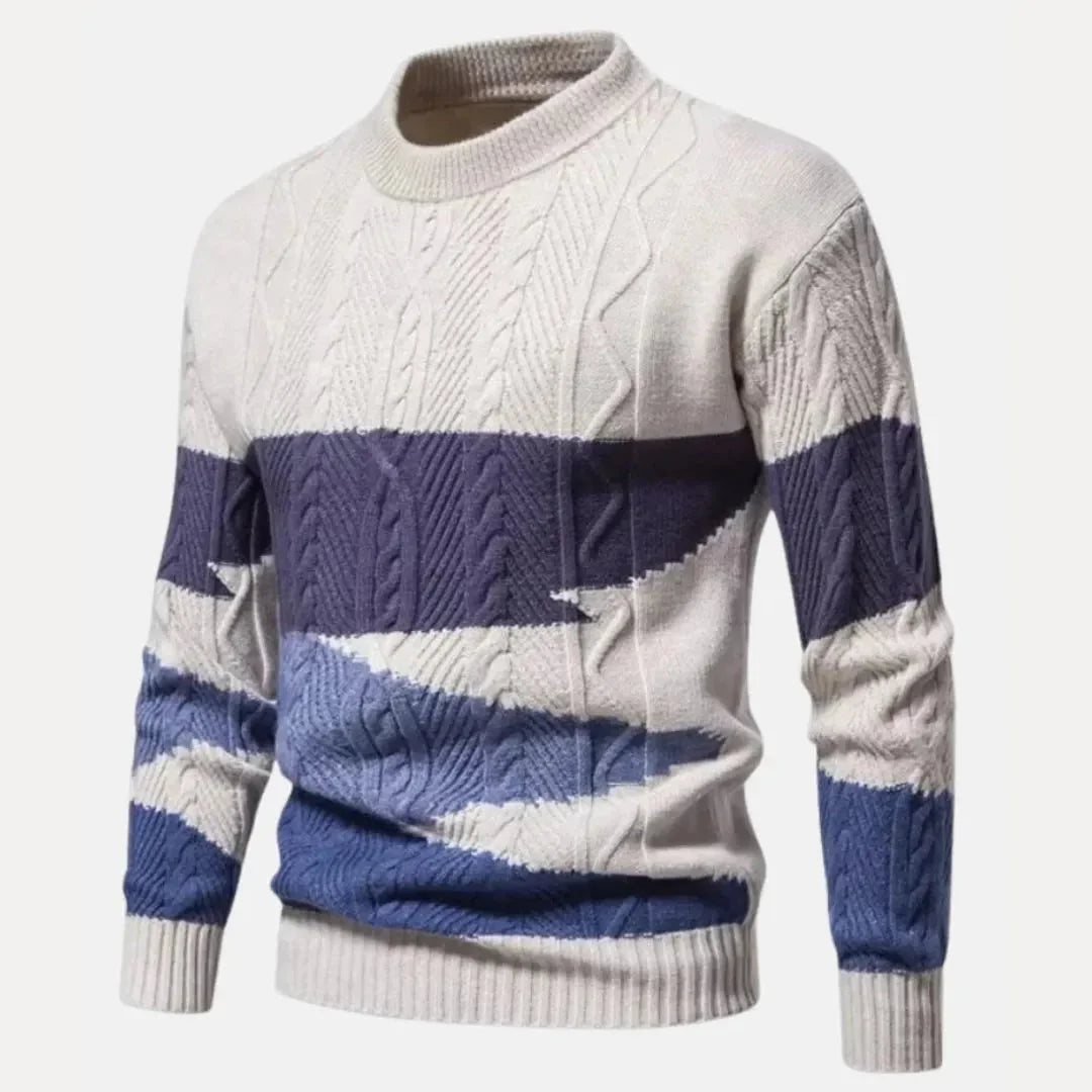 Spencer Gradient Cable-Knit Sweater
